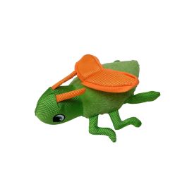 Hunter Juguete para Perros Funki Cricket Flingerz con Lanzador de Recogida Limpia, Nylon Balístico Muy Resistente, Chirriador, Lavable