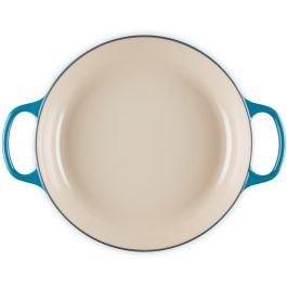 Le Creuset Olla Gourmet de Hierro Fundido 30cm, Azul Turquesa
