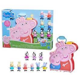 Peppa Pig Peppa's Adventures Mallette Peppa, George y sus amigos, juguete preescolar, 9 figuras con las hermanas Zebra Precio: 51.425000084699995. SKU: B1EVSKZ28D