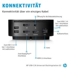 HP Base USB-C Dock G5 100W Negro
