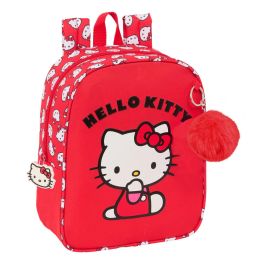 Mochila guarderia adapt.carro hello kitty "iconic" 22x27x10cm