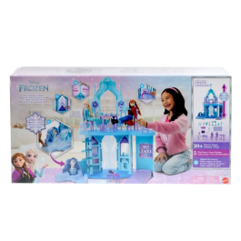 Disney Frozen Palacio de Hielo de Elsa con Olaf Juguete de Construcción con 21 Accesorios MATJGG41