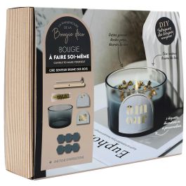 The Concept Factory Kit Hacer Vela Piedras Doradas Colección Bougie Material Vidrio Cristal Máquina