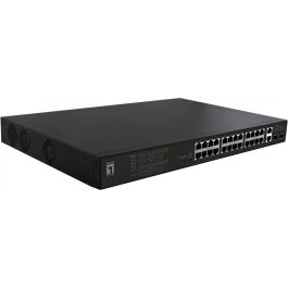 LevelOne FGP-2831 Switch no administrado, 24 puertos Fast Ethernet 10/100, 2xGE, 2xSFP, 390W PoE+, Montaje en rack 19" Precio: 401.50000022. SKU: B1GVSQHR62