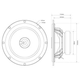 Altavoz coaxial MTX de 2 vías TX265C Ø16.5cm 65W RMS 260W Peak 4O Altavoz coaxial MTX de 2 vías TX265C Ø16.5cm 65W RMS 260W Peak 4O
