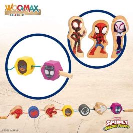 Juego de construccion de madera spidey amazing friends & friends con 50 piezas Juego de construccion de madera spidey amazing friends & friends con 50 piezas