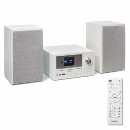 Medion AAAPE16825 Minicadena Hi-Fi Radio por Internet DAB/FM Reproductor de CD 2x15W RMS Blanco