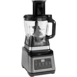 Ninja BN800EU 3 en 1 Batidora y Procesador de Alimentos 1200W con Vaso de 2.1L y Accesorios, Negro/Plata