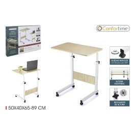 Confortime Mesa Auxiliar Madera-Metal Plegable 60x40x65-89 cm Precio: 44.5000006. SKU: B1CPFLZB7J