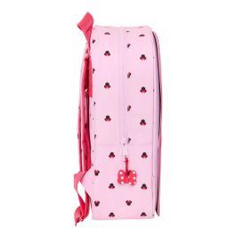 Mochila Escolar Minnie Mouse Naive Rosa 26 x 34 x 11 cm