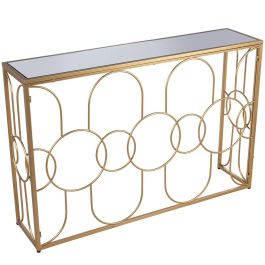 Consola Alexandra House Living Transparente Dorado Metal 120 x 80 x 28 cm Precio: 215.89000048. SKU: B1HJARD5PJ