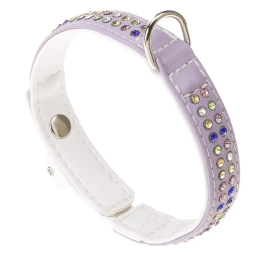 Ferplast Collar Lux C20 35 Lila Blanco - L: 35 cm / An: 20 mm Precio: 17.99000049. SKU: B17G737GDL