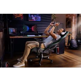 Razer Enki Silla para videojuegos de PC, Asiento acolchado, Negro/Azul, Respaldo ajustable, Reposabrazos 4D - RZ38-03720100-R3G1