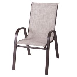 Silla de Jardín Neila 56 x 68 x 93 cm Marrón Acero