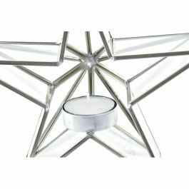 Portavela Navidad Moderna DKD Home Decor Dorado Plateado 8 x 16 x 16 cm (2 Unidades) Portavela Navidad Moderna DKD Home Decor Dorado Plateado 8 x 16 x 16 cm (2 Unidades)