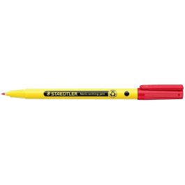 STAEDTLER Fineliner Noris, Bolígrafo de tinta base agua, Azul, 0.6mm, Punta Fina, Fácil de manejar, con Clip