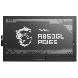 MSI MAG A850GL PCIE5 Fuente de Alimentación 850W 80 Plus Gold ATX Totalmente Modular Color Negro