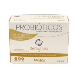 Derbos Probióticos Derboflora 30 Cápsulas con Lacticaseibacillus rhamnosus y Kluyveromyces marxianus y Biotina para Flora y Mucosas Precio: 24.4999997. SKU: B18ESDKW8N
