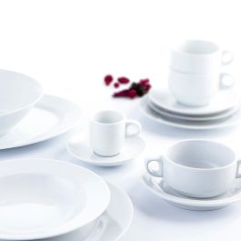 Plato Llano Porcelana Basic Quid 23 cm (12 Unidades) Plato Llano Porcelana Basic Quid 23 cm (12 Unidades)