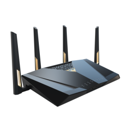 Asus 90IG08V0-MO3N0V Router Inalámbrico Wi-Fi 7 Doble Banda 10 Gigabit Ethernet Negro Gris 5764 Mbit/s