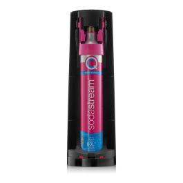 SodaStream Terra, Máquina para hacer agua con gas, color negro, incluye 3 botellas de 1L y cilindro de CO2 para 60L