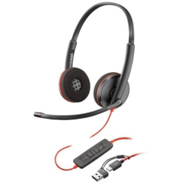 Poly 8X2J9A6 Auriculares Blackwire 3220 Estéreo con Micrófono de Cancelación de Ruido USB-C/A Alámbricos Negros Bulk para PC/Móvil/Tablet Precio: 37.50000056. SKU: B1AJEB3CC8