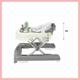 Babymoov BAB3661276142770 Andador Empujador Escalable Plegable Compacto Musical Zinc