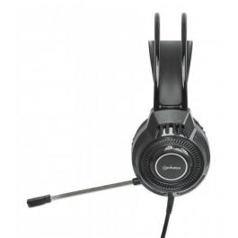 MANHATTAN 180696 Auriculares Gaming Over-Ear RGB USB con Micrófono Cableado para PC, PS5, PS4, Switch