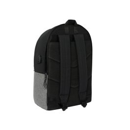 Mochila para Portátil Eckō Unltd. Rhino Negro Gris 31 x 44 x 18 cm