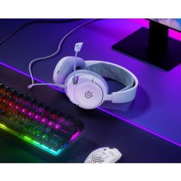 SteelSeries Arctis Nova 1 Auriculares para Juego Alámbricos Diadema Blanco - 61607, Compatibles con PS4, PS5, Nintendo Switch, Xbox Series X|S, Xbox One