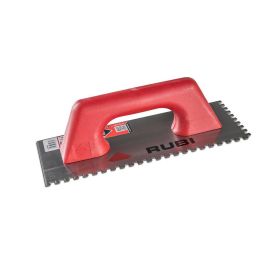 Rubi R65966 Peine de acero 28cm 6x6mm para morteros, mango plástico cerrado, ideal para cerámica pequeña