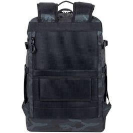Rivacase 7661 Sherwood Mochila para portátil 17.3" 32L Gris Camuflaje Poliéster/Poliuretano