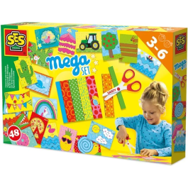 Ses Creative Aprendo a cortar - mega kit - 48 Hojas Preimpresas con Tijeras Especiales - Más de 3 Años Precio: 27.69000058. SKU: B1E9CGFR6Y
