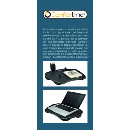 Confortime Soporte Plástico Portátil Cojín, Dimensiones: 47.8 cm (Largo) x 33.6 cm (Ancho) x 6.3 cm (Alto) (6 Unidades)