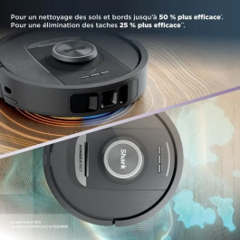 Shark SHA0622356291736 Robot aspirador y fregona con vaciado automático PowerDetect NeverTouch - 650 vatios - 2 cepillos laterales