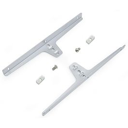 Herrajes Fab.Nacional Juego 2 Soportes para Estante Básico de 260mm, Fijación Rápida a Columna, Acabado Aluminio RAL 9006 Precio: 21.49999995. SKU: B13JR2A797