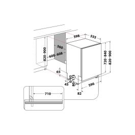 Lavavajillas Whirlpool Corporation W8IHP42LSC Negro 60 cm
