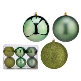 Set 6 Bolas Navidad Verde 12 cm Krist+ (10 Unidades) Precio: 75.79000044. SKU: B1B459RHTC