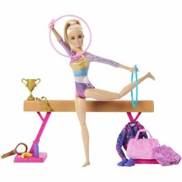 Barbie Muñeca Gimnasta Artística HRG52 con Accesorios para Niños a partir de 3 Años