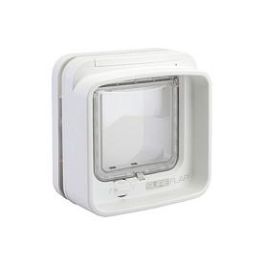 Sureflap DualScan Chatiere con Chip Electrónico Blanco para Varios Animales y Control de Acceso