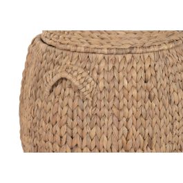 DKD Home Decor Cesta Natural 42 x 48 x 42 cm Set de 2 con Tapa