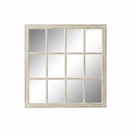 Espejo de pared DKD Home Decor Blanco Cristal Madera MDF Cottage Decapé 87,5 x 3 x 87,5 cm Precio: 105.50000043. SKU: B1F9AHNBDK