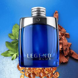Montblanc LEGEND BLUE Eau de Parfum 50ml Vaporizador para Hombre | Aroma Amaderado Fresco, Notas de Hierbabuena, Lavanda, Sándalo y Musgo