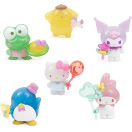Famosa Hello Kitty Pack 6 Figuras HKT11000 5cm Kuromi, Poppompurin, My Melody, Keroppi, Tuxedo Sam