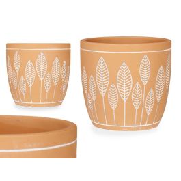 Maceta Terracota Hojas Redonda 13,5X13 Ibergarden (8 Unidades)