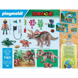Playmobil Familia De Triceratops 71821 Dinos Juguete Infantil Educativo Con Dinosaurios Y Accesorios