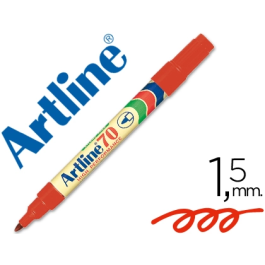 Artline EK-70 Rotulador Permanente Rojo Punta Redonda 1.5 mm para Papel, Metal y Cristal Precio: 16.50000044. SKU: B1ADCGDFMM
