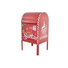 DKD Home Decor Buzon Navidad Tradicional Rojo Blanco 24 x 52 x 29 cm
