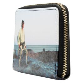 Loungefly Cartera Star Wars A New Hope - Billetera con Cremallera y Detalles Impresos - Tamaño 15x9.37cm