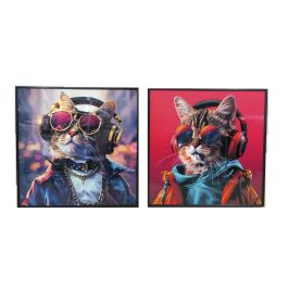Cuadro Moderno DKD Home Decor Multicolor 3.5 x 50 x 50 cm (2 Unidades) Precio: 49.50000011. SKU: B1GPXDMLET